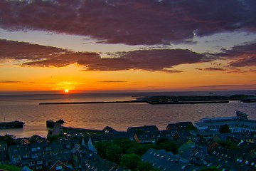 Heligoland - island dune - sunrise