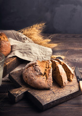 Homemade rustic bread - obrazy, fototapety, plakaty