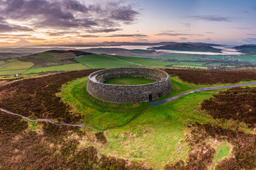 Grianan of Aileach ring fort, Donegal - Ireland - obrazy, fototapety, plakaty