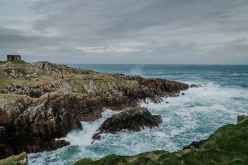rocks atlantic ocean waves splashing ocean landscape