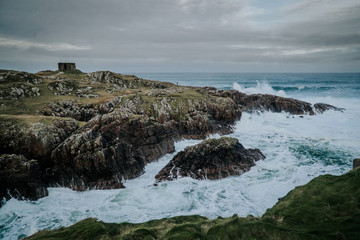 rocks atlantic ocean waves splashing ocean landscape