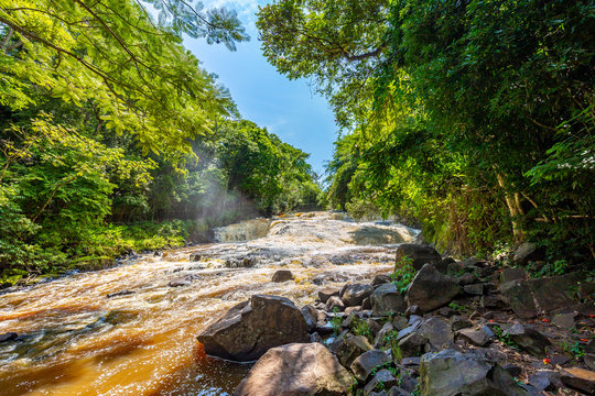 View of Parque dos Saltos. Brotas City, S&atilde;o Paulo - Brazil