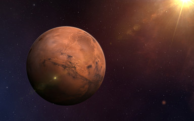 Fototapeta na wymiar Planet Mars.