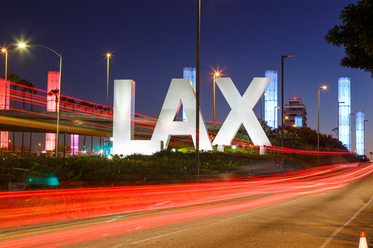 Los Angeles International Airport LAX Logo sign