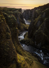 Fjadrargljufur canyon, a great gorge in Iceland