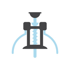 wine corkscrew tool isolated icon