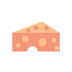 delicious cheese portion isolated icon