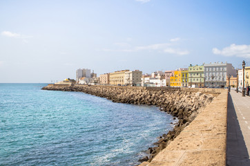 Coastline of the Cadiz, Spain