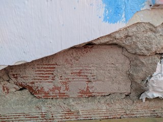 peeling paint on wall