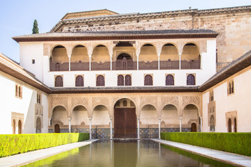 Camares Patio of Alhambra, Granada, Spain
