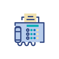 Isolated data document and fax vector design