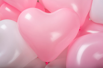 Valentine day heart balloons