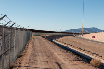 Fencing along the U.S. Mexican border in El Paso, Texas