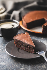 Chocolate brownies cake.