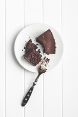 Chocolate brownies cake.