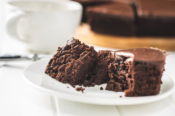 Chocolate brownies cake.