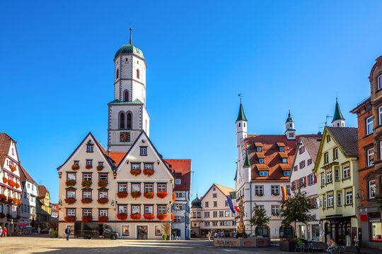 Marktplatz, Biberach an der Ri&szlig;, Deutschland 