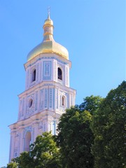 Fototapeta premium Kiev. Russian church. Morning sun.