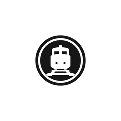 Train logo concept icon illustration