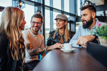 Fototapeta premium All you need is coffee and good company