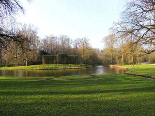 Sunny day in spring park