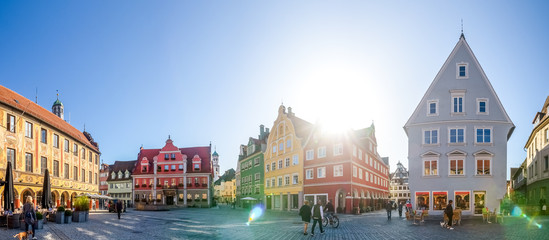 Marktplatz, Memmingen, Deutschland 