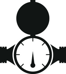 Water Meter Icon, Vector illustration