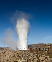 Naklejka premium blowholes in northern Spain