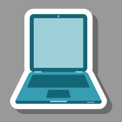 Laptop icon for presentation symbols