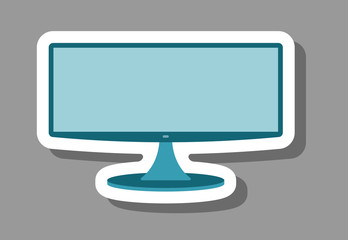 Television screen icon for presentation symbols