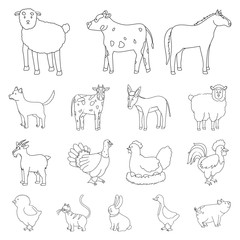 Vector illustration of homemade and countryside icon. Collection of homemade and agriculture stock symbol for web.