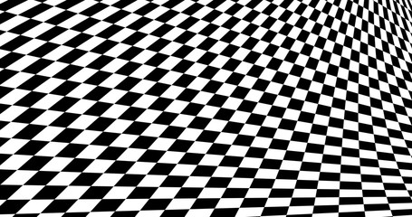 Optical illustion wrapped squares vector background.