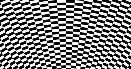 Naklejka premium Optical illustion wrapped squares vector background.