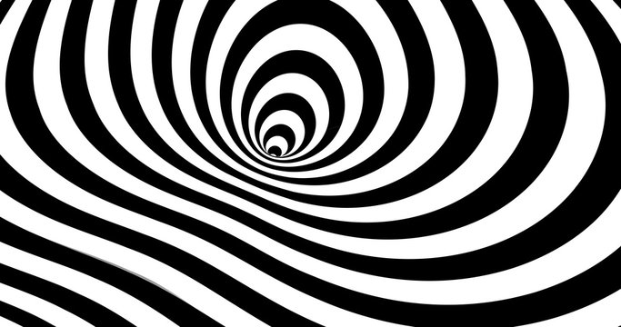 Vector optical illusion stripped spiral background. © t1m0n344