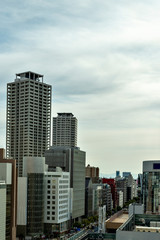 Fototapeta na wymiar City view of Sannomiya area in Kobe city