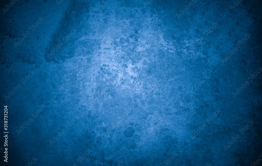 Aufkleber old wall pattern texture cement blue dark abstract blue color design are light with black gradient b