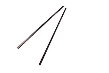 Pair of chopsticks hashi isolated on a white background