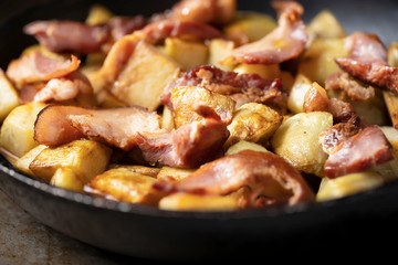 rustic bacon potato hash breakfast