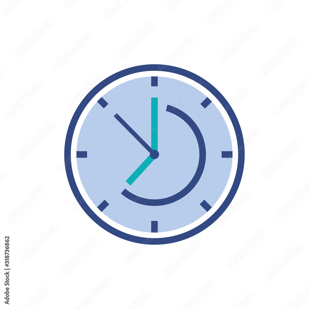 Poster isolated clock instrument vector design