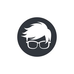 Geek logo template vector icon