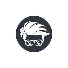Geek logo template vector icon
