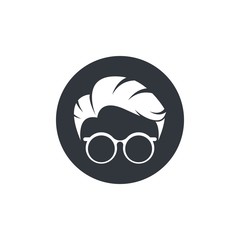 Geek logo template vector icon