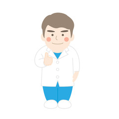 白衣男性キャラクターグッド