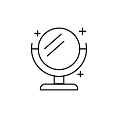 Mirror, makeup icon. Simple line, outline vector makeup icons for ui and ux, website or mobile application