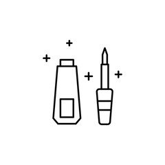 Liner, eye icon. Simple line, outline vector makeup icons for ui and ux, website or mobile application