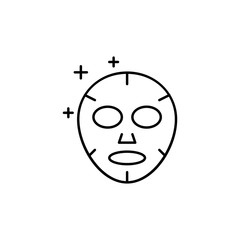 Mask, cosmetic icon. Simple line, outline vector makeup icons for ui and ux, website or mobile application