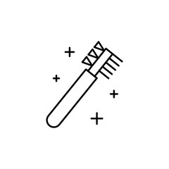 Eyelash, comb icon. Simple line, outline vector makeup icons for ui and ux, website or mobile application
