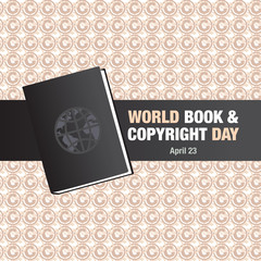 Banner/campaign/ad for international book and copyright day, celebrated on 23rd April. 
