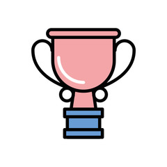 trophy cup award isolated icon