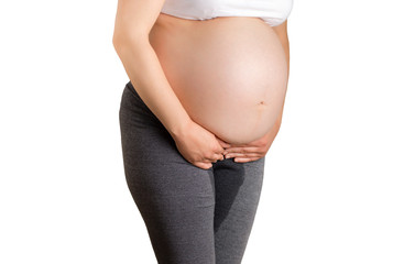 pregnant woman breaking waters
